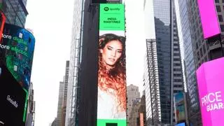 Spotify elige a India Martínez para promocionarse... ¡En Times Square!