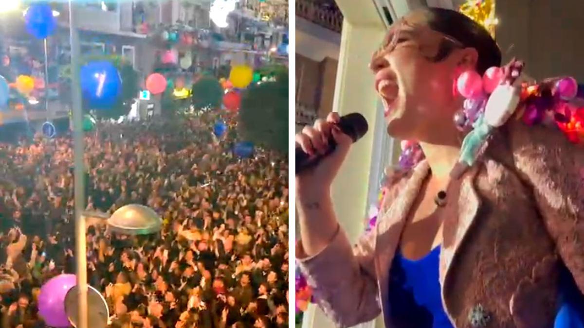 VÍDEO | Laura Gallego en el balcón de Asunción