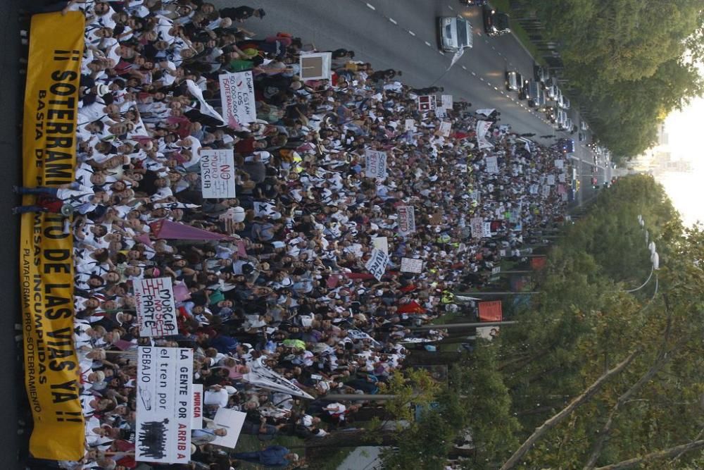 Manifestación contra el muro de Murcia en Madrid