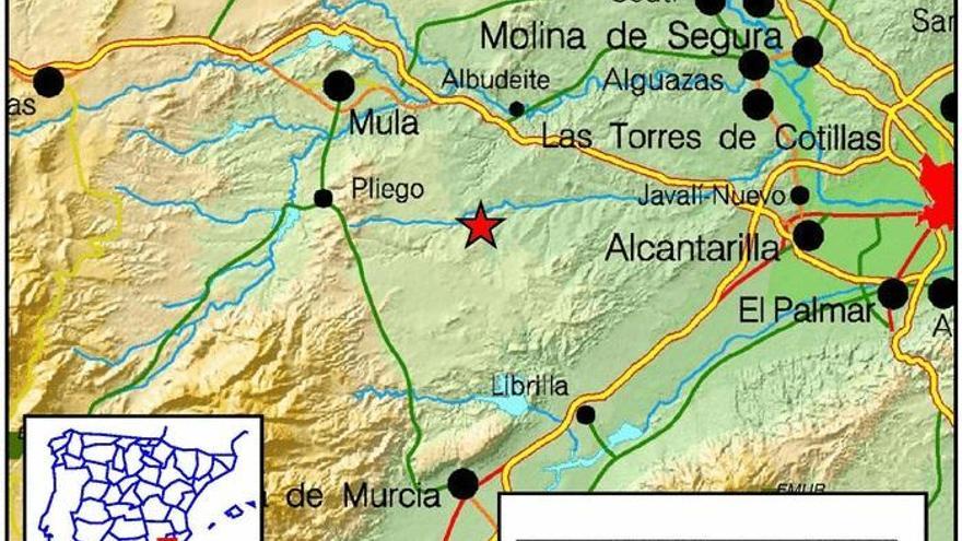 Un terremoto de casi 4 grados sacude Albudeite y alrededores