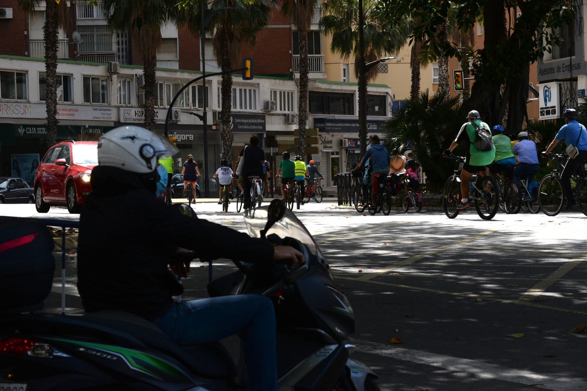 Bicifestación: Miles de ciclistas se manifiestan en Málaga por una movilidad sostenible