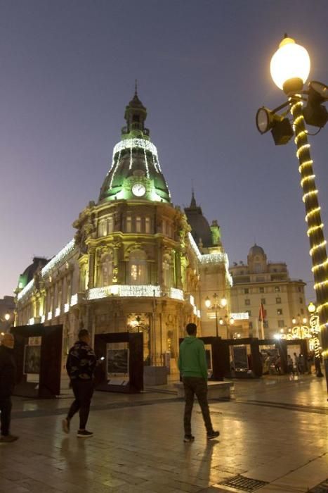 Encendido de luces de Navidad e inauguración del Belén en Cartagena