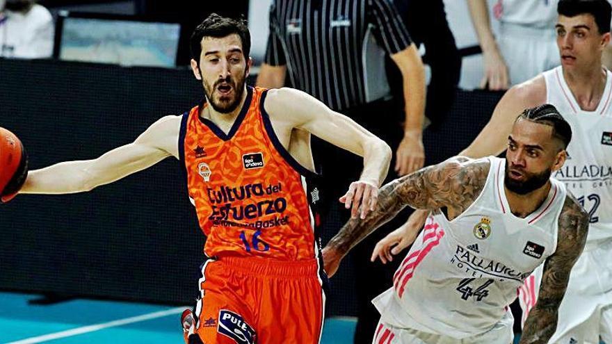 Guillem Vives, en el primer partido de la semifinal en Madrid