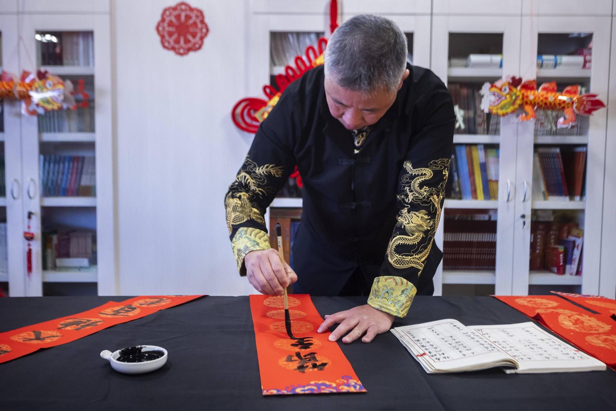 Año Nuevo Chino: Caligrafía que llama a la suerte