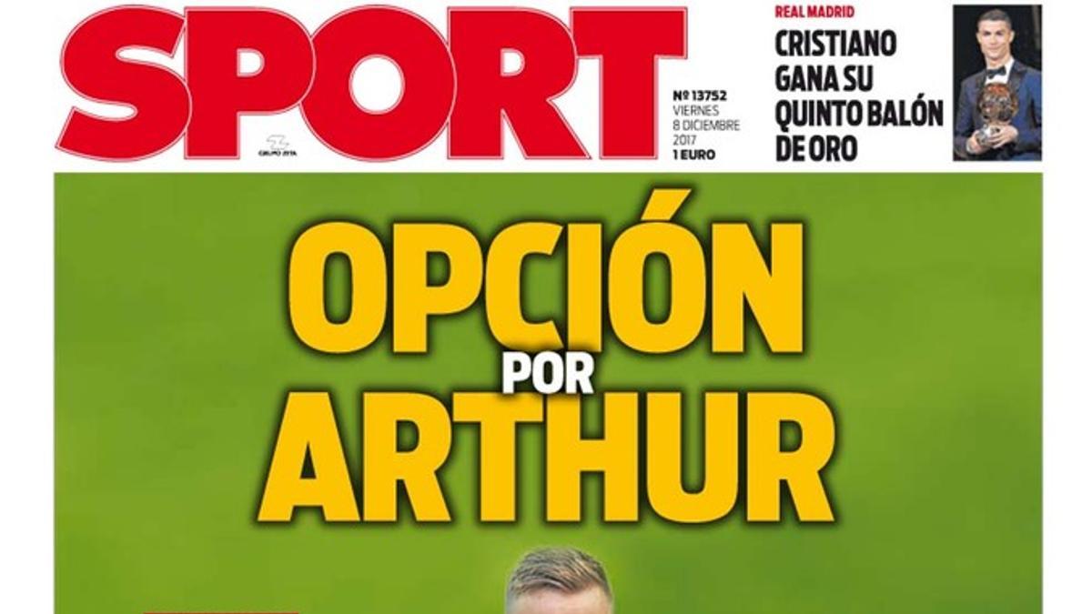 La portada de SPORT de hoy