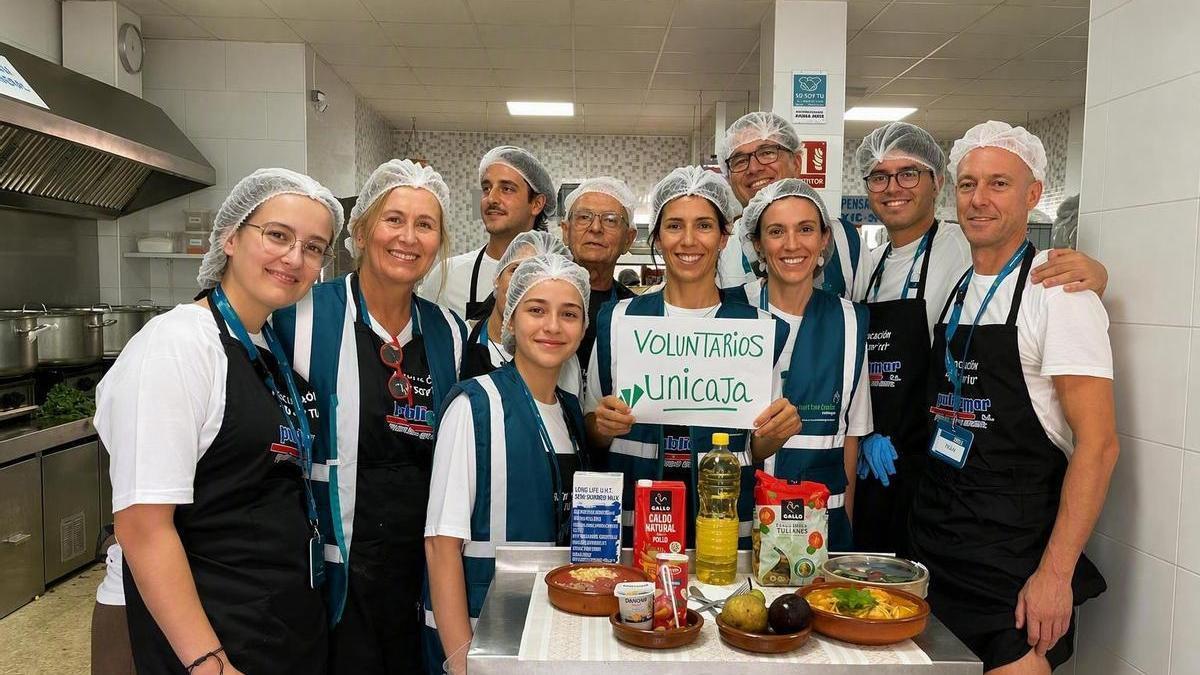 Un momento de las jornadas solidarias del voluntariado de Unicaja en Málaga