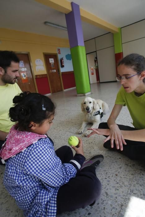 Alumnos del colegio San Cristóbal de Avilés