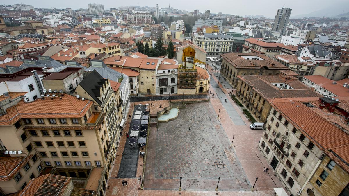 Vista de Oviedo desde la Catedral.