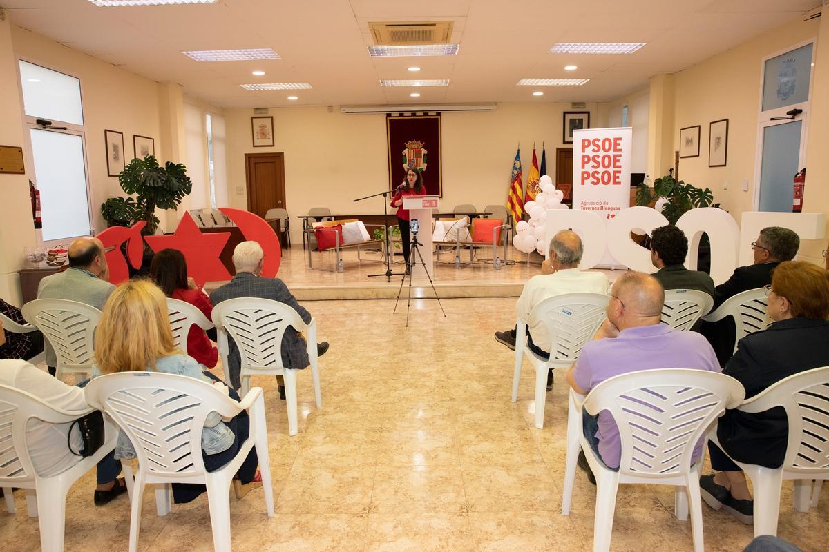 Acto de presentación de candidatura socialista de marco en Tavernes Blanques.