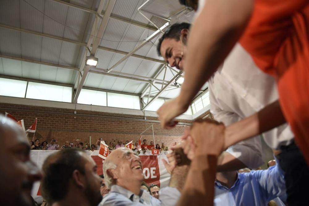 Mitin de Pedro Sánchez en Murcia