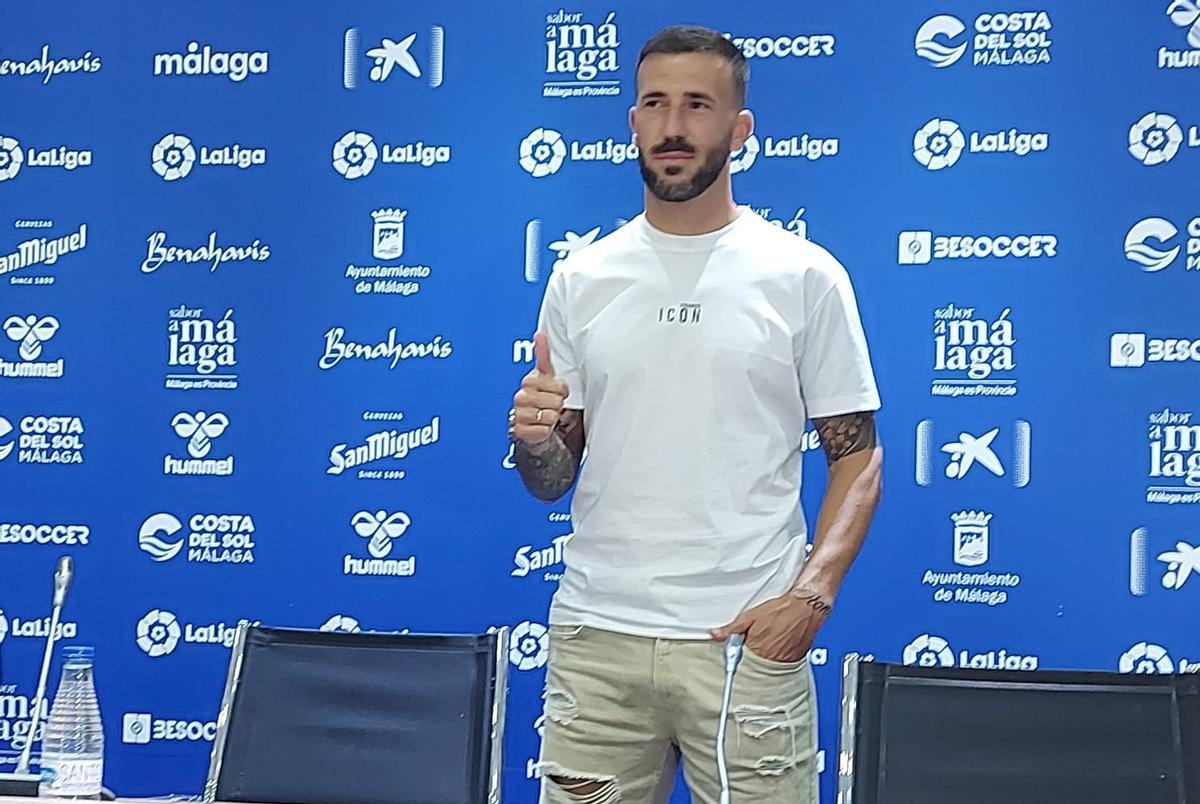 Presentación de Dioni como jugador del Málaga CF.
