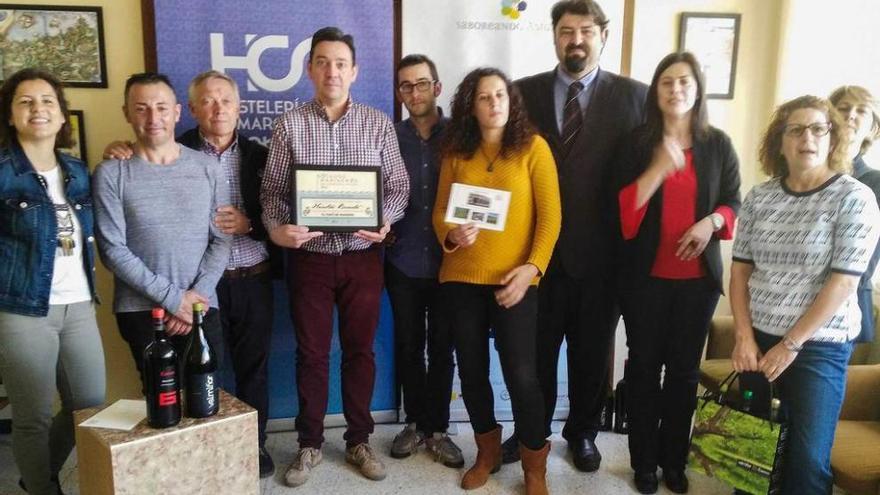 Entrega de premios, ayer, en la sede de la Ucayc.