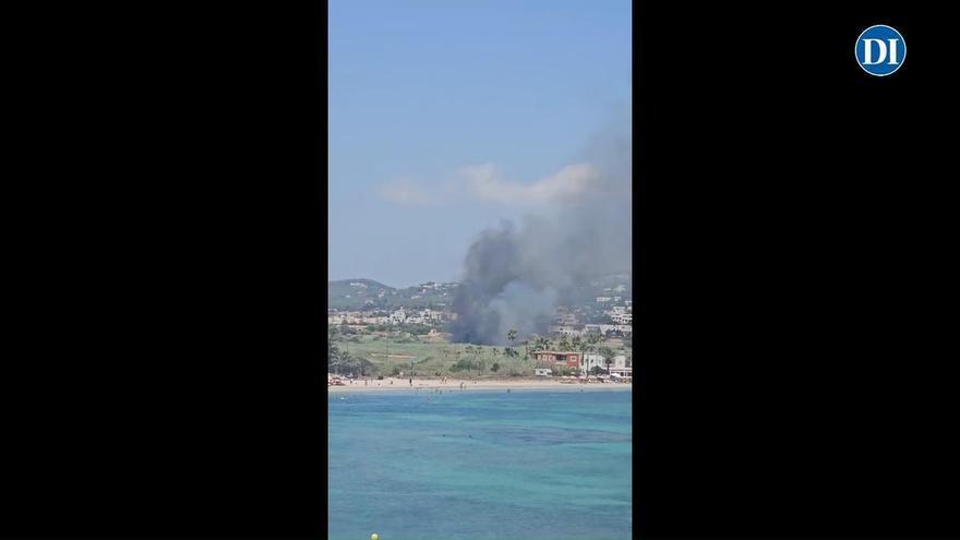 Incendio en una casa okupada en ses Feixes de Talamanca de Ibiza