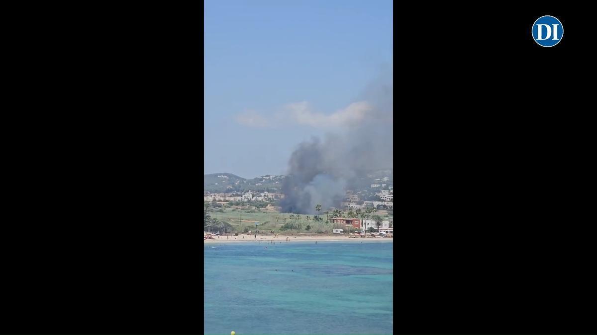 Incendio en una casa okupada en ses Feixes de Talamanca de Ibiza