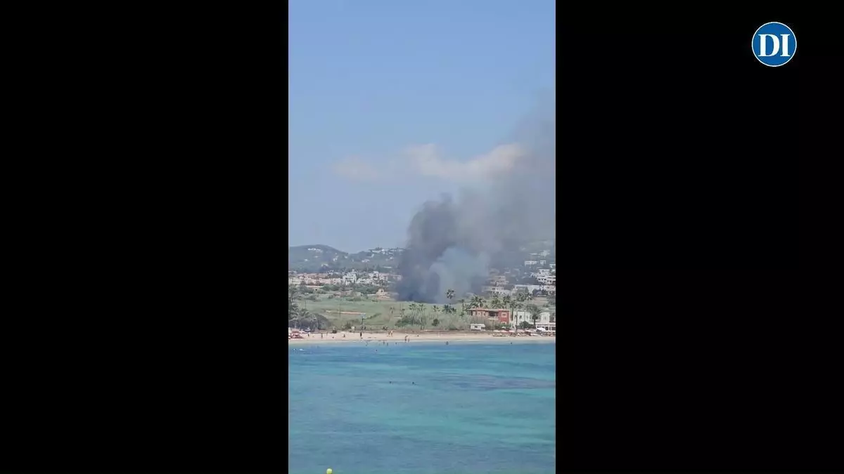 Incendio en una casa okupada en ses Feixes de Talamanca de Ibiza