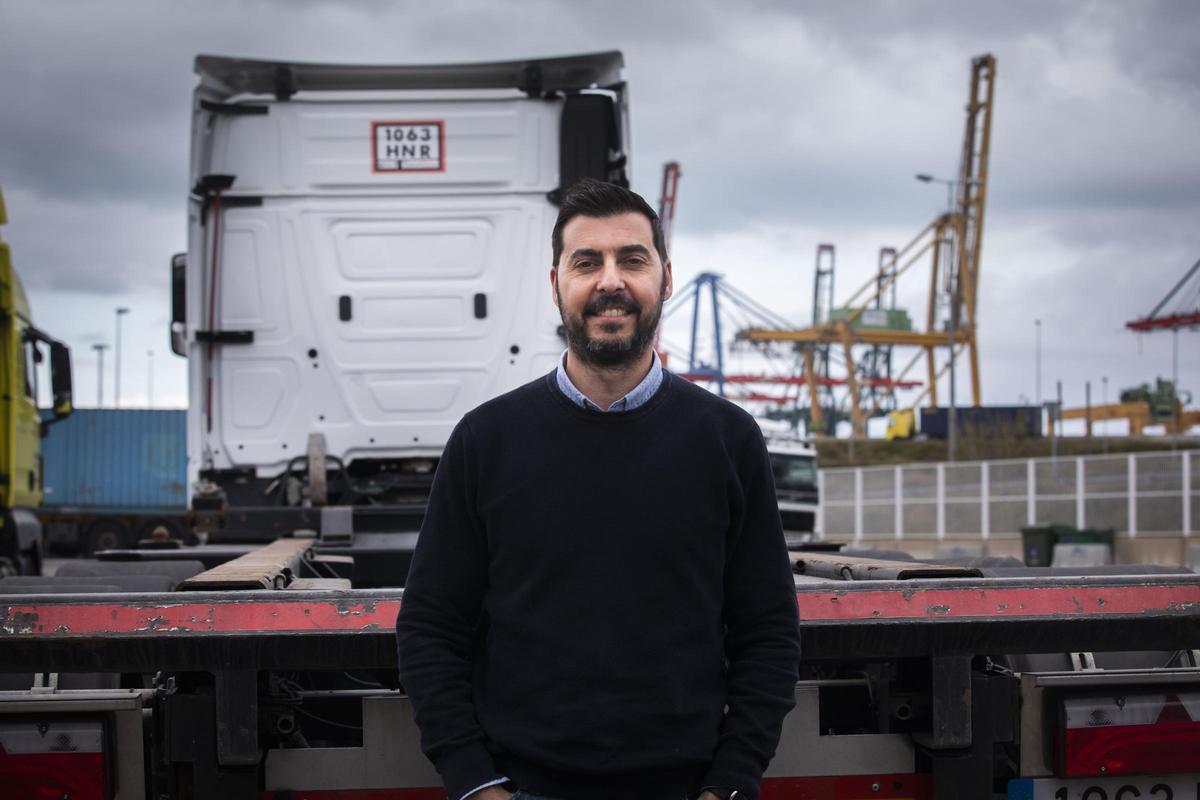 Victor Gonzalez, presidente de la asociacion de transportistas del Puerto de Valencia Transcont.