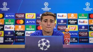 Gavi, en rueda de prensa
