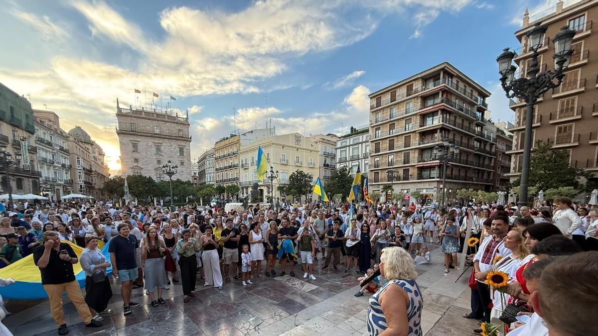 Acto conmemorativo del 35º aniversario de la independencia de Ucrania, este lunes en València