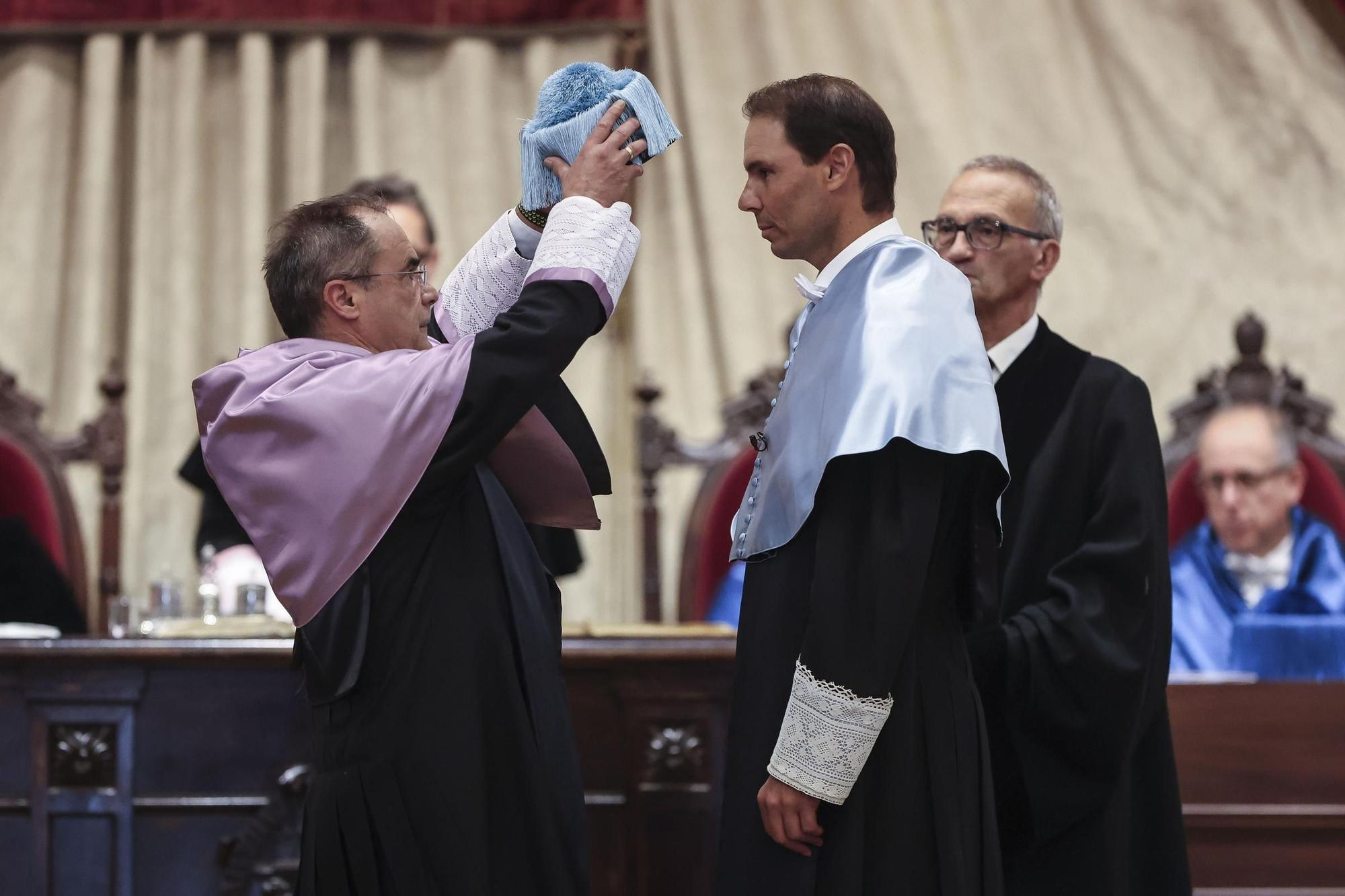 Rafa Nadal, investido doctor 'honoris causa' por la Universidad de Salamanca
