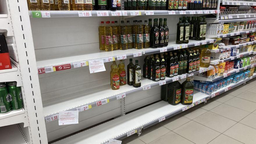 El aceite de girasol ha desaparecido de los estantes en muchas tiendas