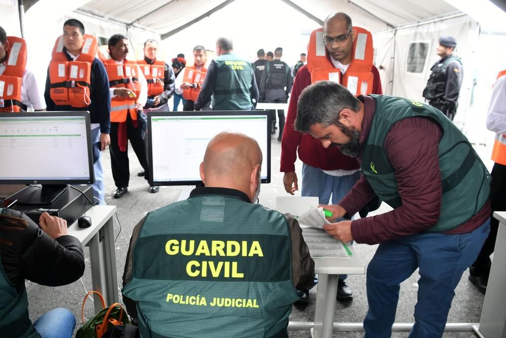 Simulacro ''de película'' en el puerto de A Coruña