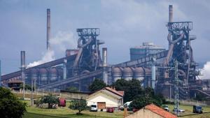 Cabecera siderúrgica de ArcelorMittal en Veriña (Gijón).