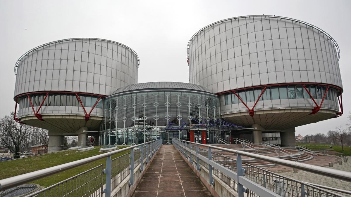 La sede en Estrasburgo del Tribunal Europeo de Derechos Humanos .
