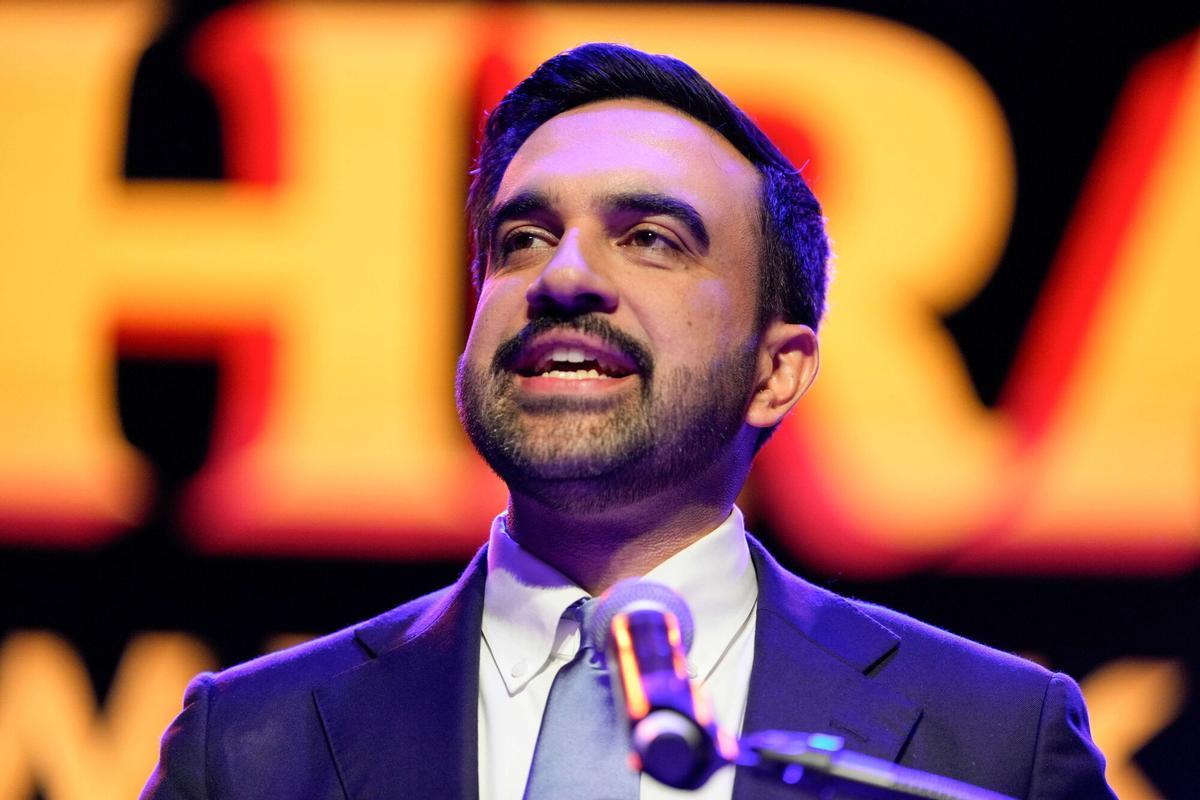 Zohran Mamdani, durante su discurso tras conocer su victoria en las elecciones a la alcaldía de Nueva York.