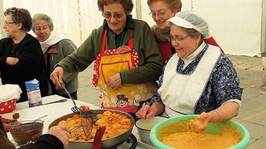 Buñuelos de calabaza para las bolilleras