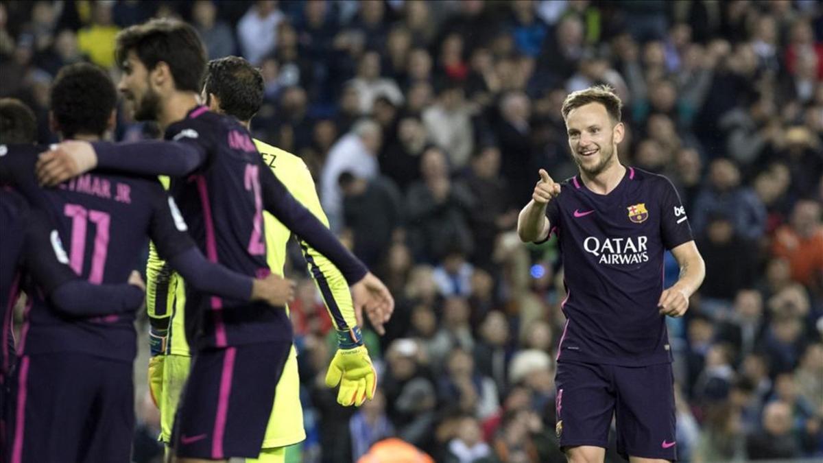 Rakitic, protagonista ante el Espanyol