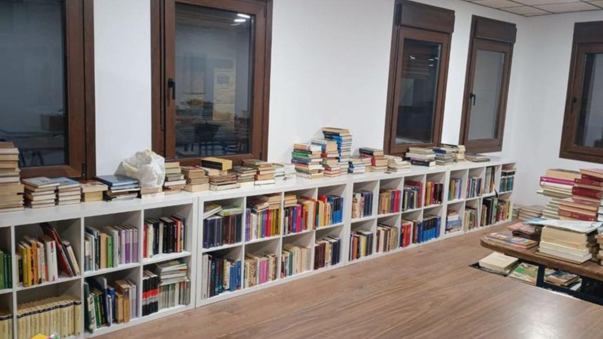Una biblioteca.