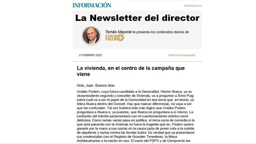 La Newsletter del director