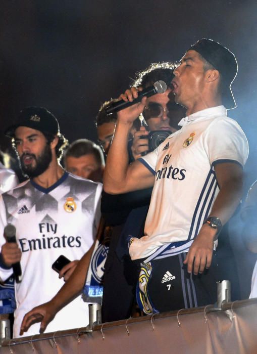 Fiesta del Real Madrid en Cibeles