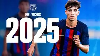 Biel Vicens renueva con el Barça hasta 2025