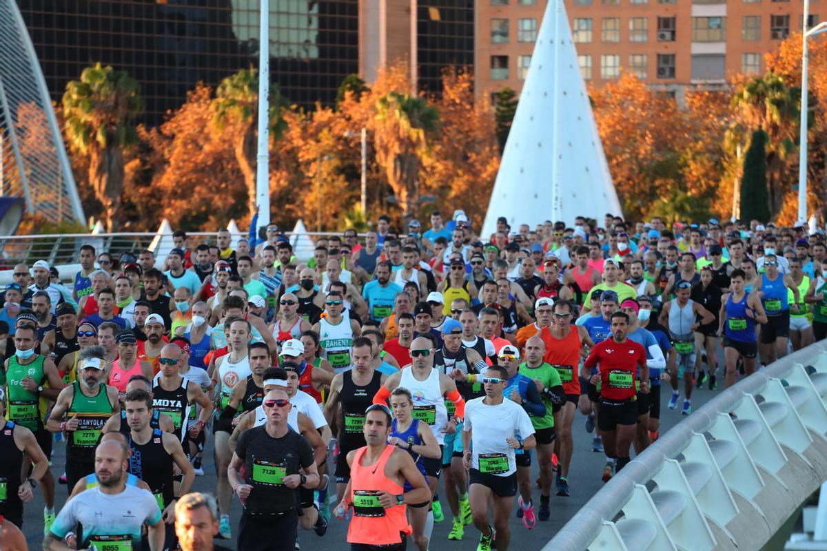 Salida del Maratón Valencia 2021