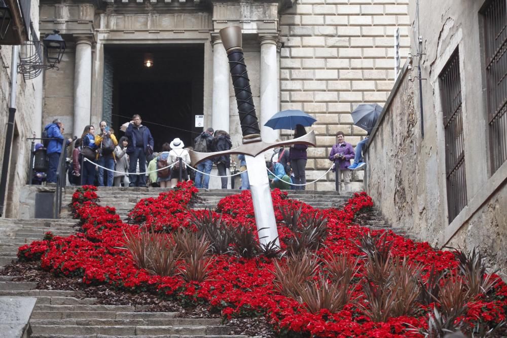 La pluja no desanima l'afluència de públic a «Temps de Flors»