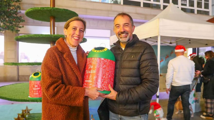 Una reciente campaña en Vilagarcía sobre la reutilización de objetos.   | // IÑAKI ABELLA