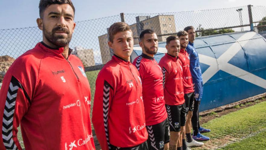 Alberto Jiménez, Jorge Padilla, Elliot Gómez, Suso Santana, Javi Alonso y Danio Hernández.