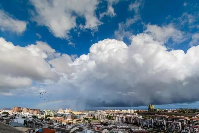 Arcoíris sobre Las Palmas de Gran Canaria