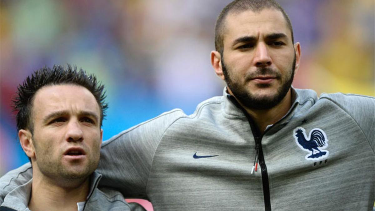 Benzema, junto a Valbuena