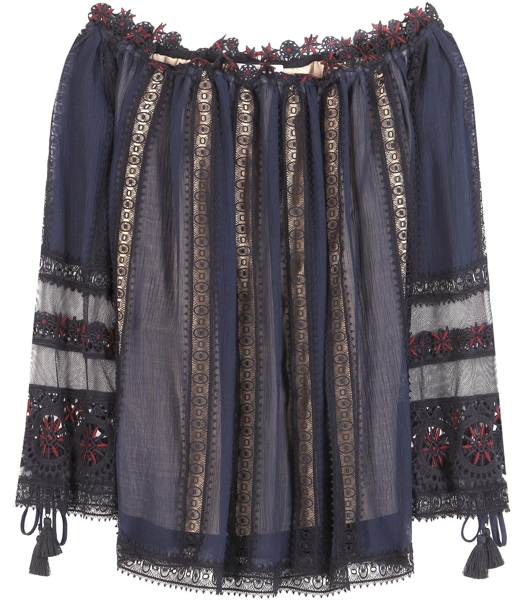 Blusa escote 'off the shoulders', Chloé