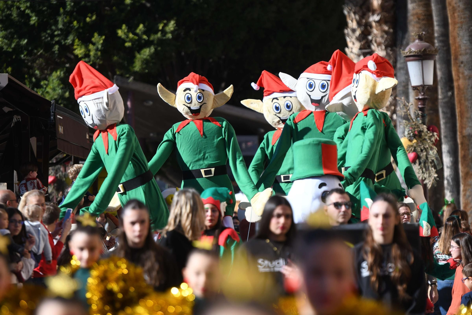 Las mejores imágenes del desfile de Papá Noel en Murcia