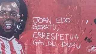 Vandalizan el mural de Nico Williams tras pactar con el Barça: "Has perdido el respeto"