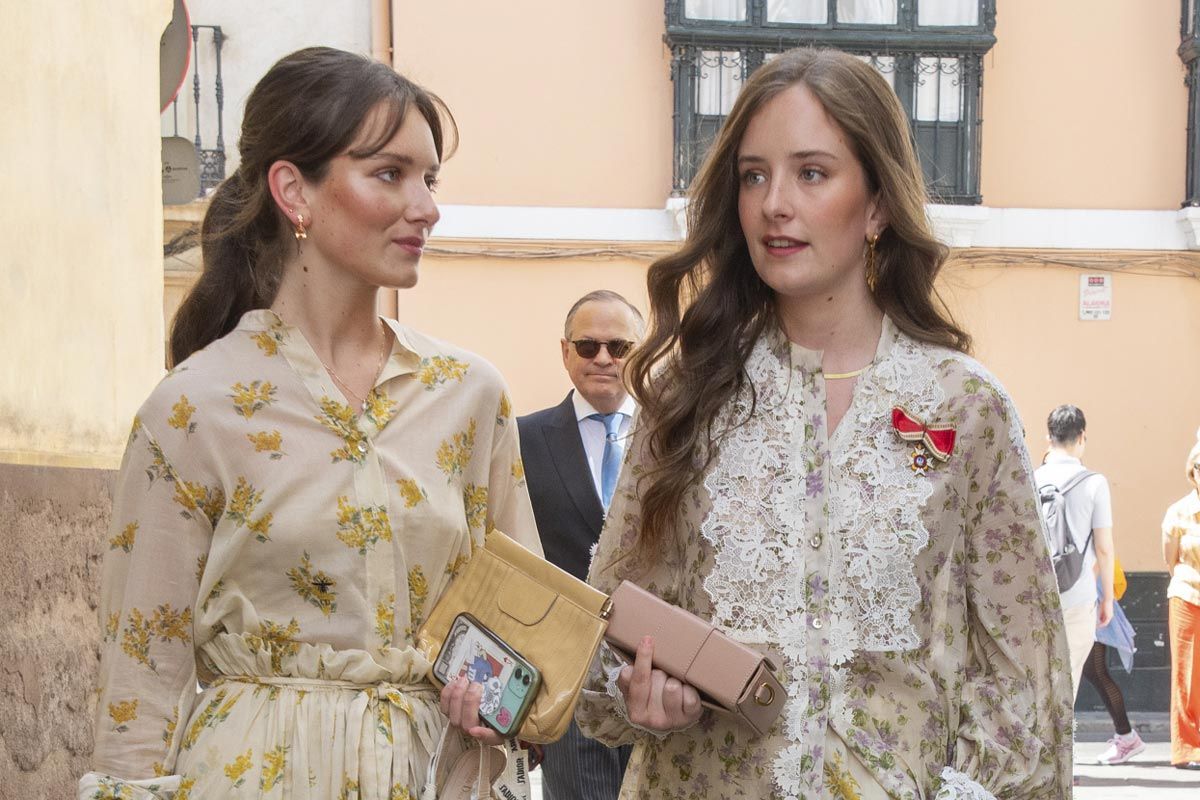 Cecilia y Allegra Hohenlohe en la boda de Sol Medina Orleans y Pedro Domínguez Manjón