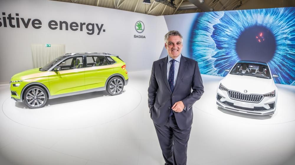 Director de Skoda a Espanya, Fidel Jiménez de Parga, a l'Automobile Barcelona 2019