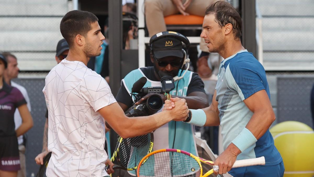 Alcaraz y Nadal, en una imagen de archivo