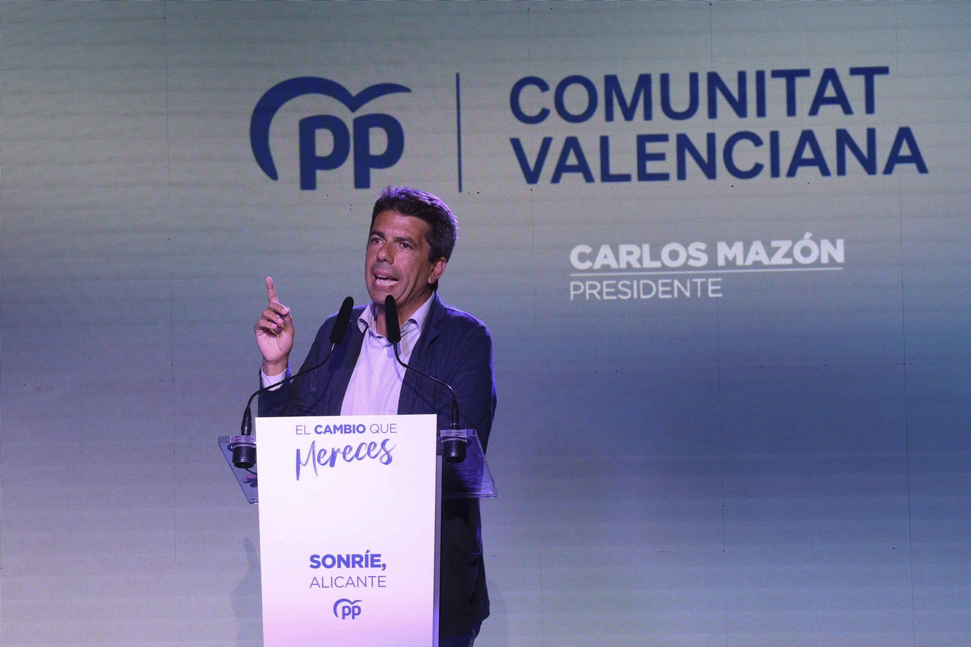 PP cierra su campaña electoral en Alicante