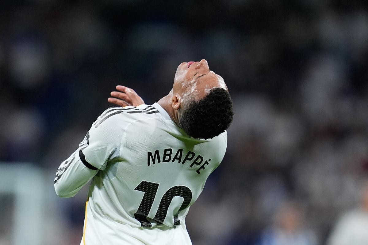 Kylian Mbappé, delantero del Real Madrid.