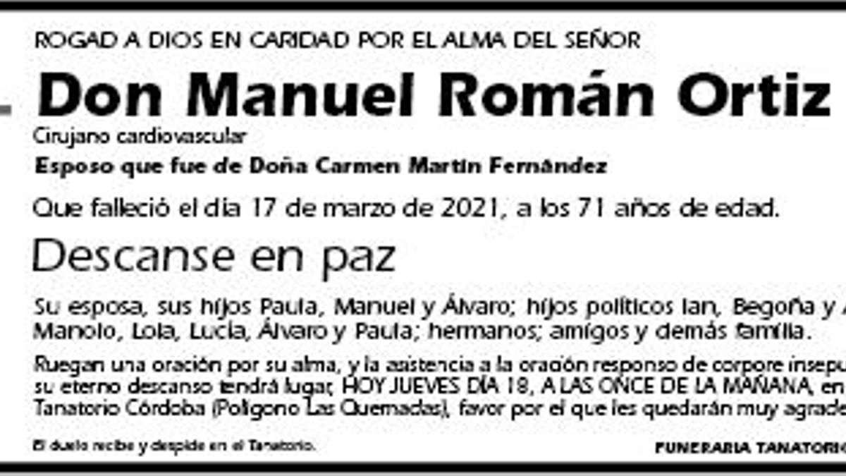MANUEL ROMÁN ORTIZ