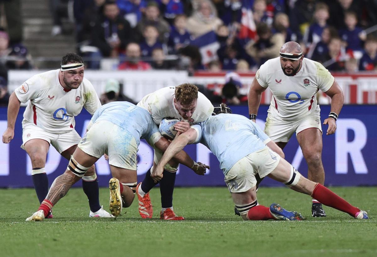 Una imagen del partido Francia-Inglaterra en el torneo Seis Naciones de rugby, el pasado 14 de marzo. | TERESA SUÁREZ/EFE